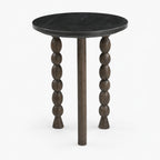 Eilidh Mango Wood Side Table | Walnut