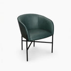 Weston Polyester Dining Chair | Dark Green