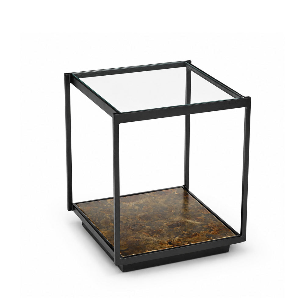 Luna Iron Side Table | Gold