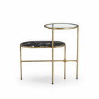 Thiago Marble Side Table | Black