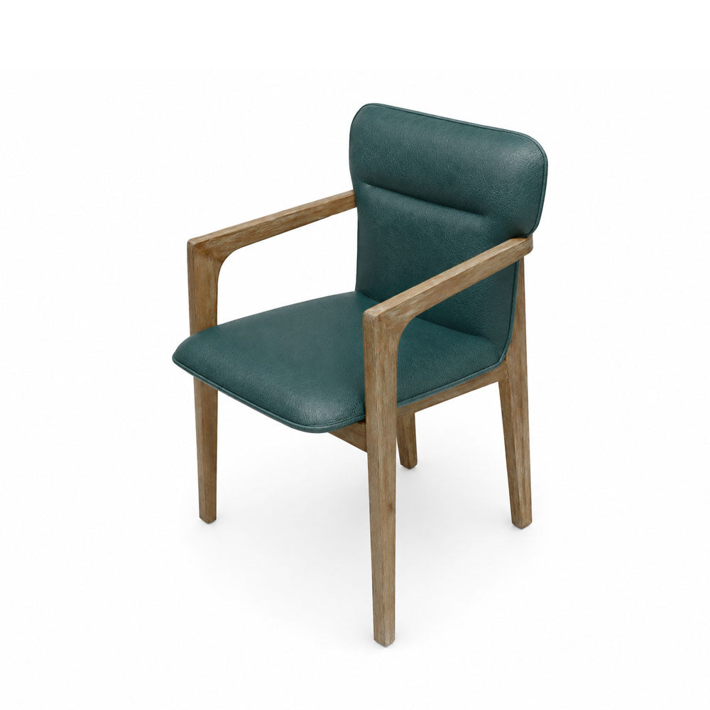 Cedar Acacia Wood Dining Chair | Teal