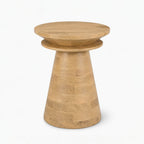Ruby Mango Wood Side Table | Natural