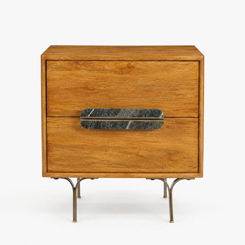 Belmont Mango Wood Bedside Table | Honey