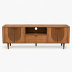 Aviso Mango Wood Media Unit | Honey