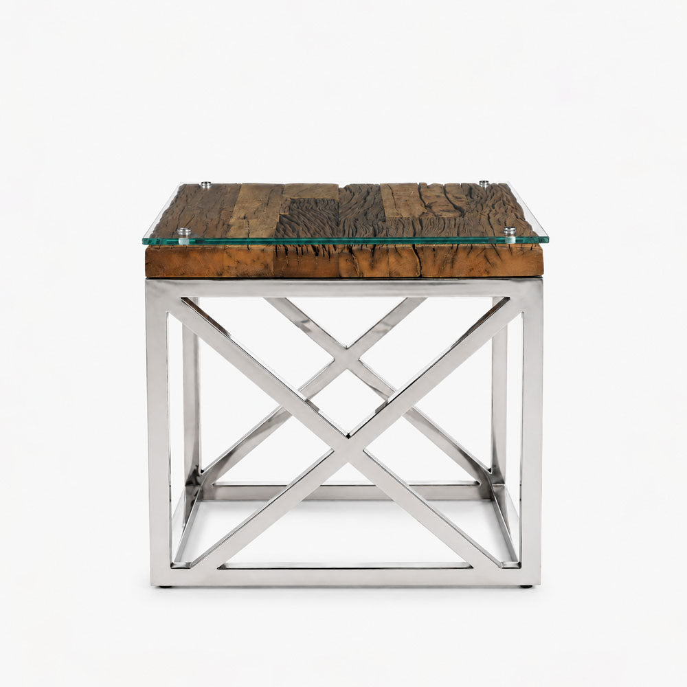 Rumi Reclaimed Wood Side Table | Natural