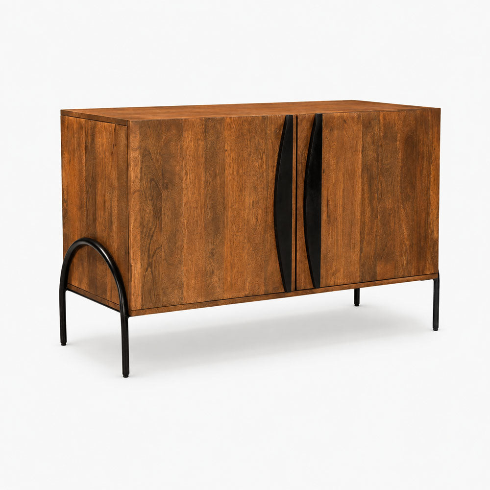 Dalton Mango Wood Cabinet | Honey