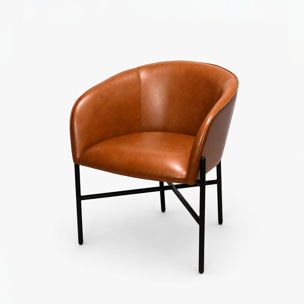 Weston Polyester Dining Chair | Tan