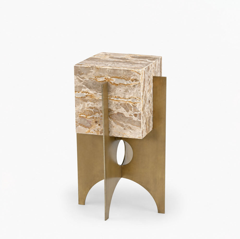 Apex Marble Side Table | Panther