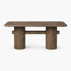 Beck Mango Wood Dining Table | Walnut