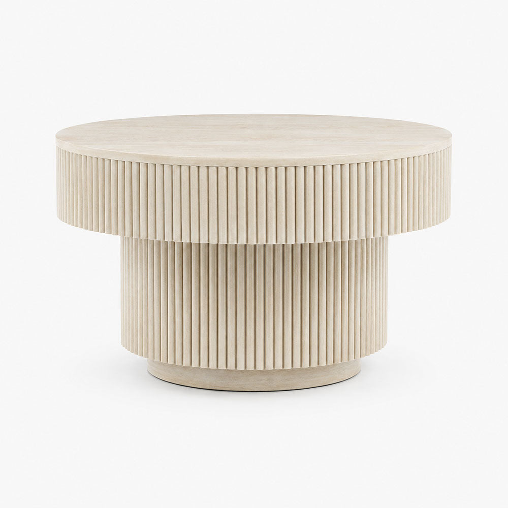 Alora Mango Wood Coffee Table | Cream