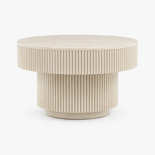 Alora Mango Wood Coffee Table | Cream