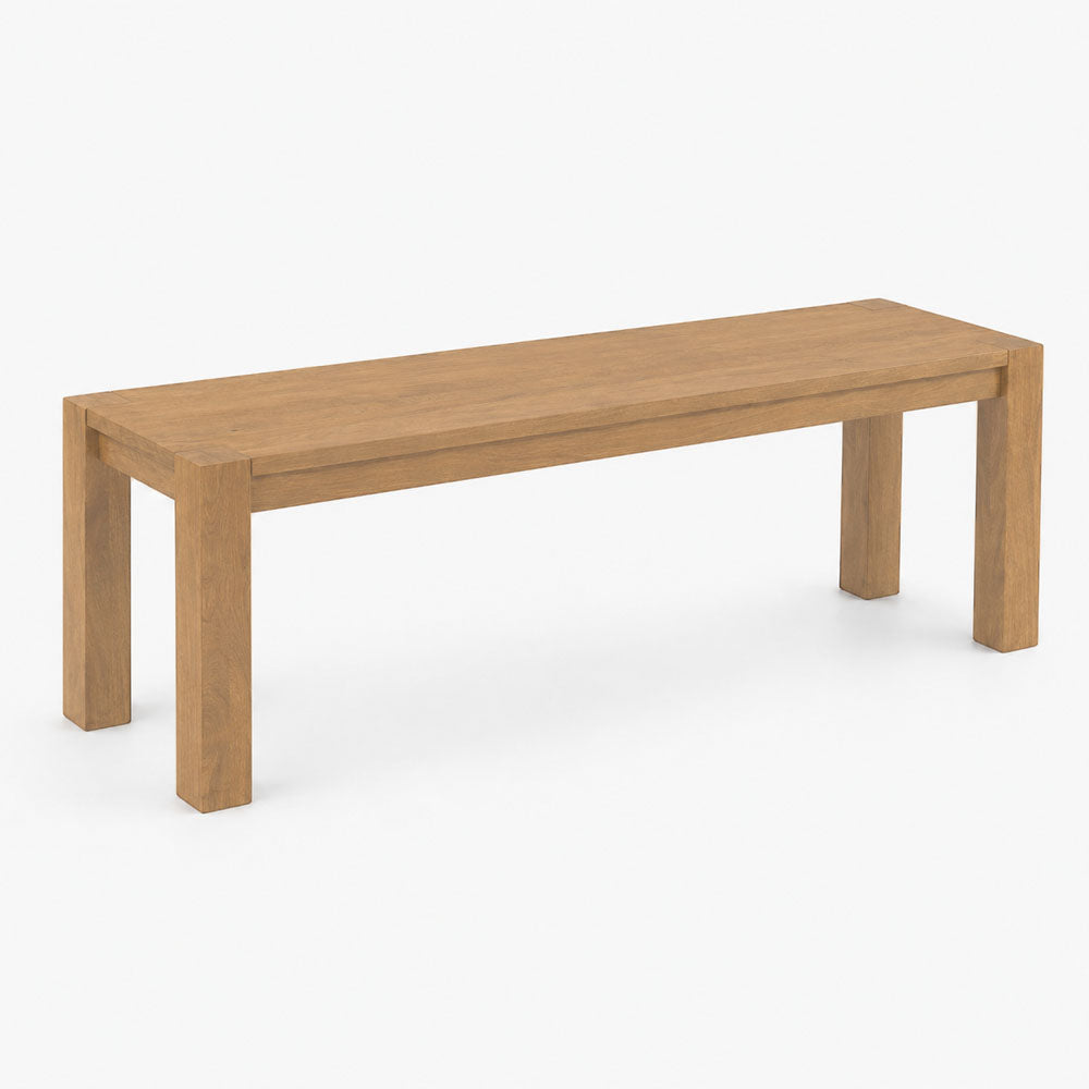 Arthur Mango Wood Bench | Natural