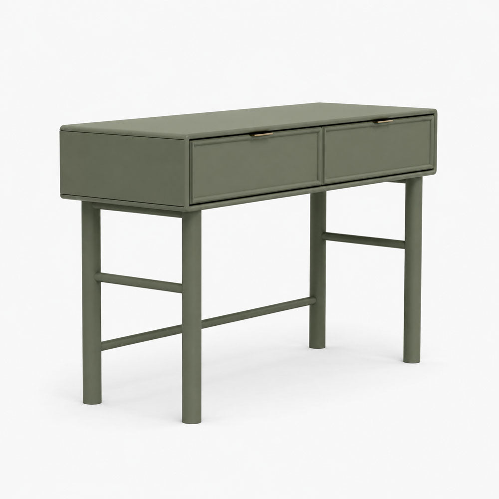 Aurelia Mango Wood Console Table | Green | Light Wood