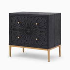 Alora Mango Wood Wooden Chest | Charcoal