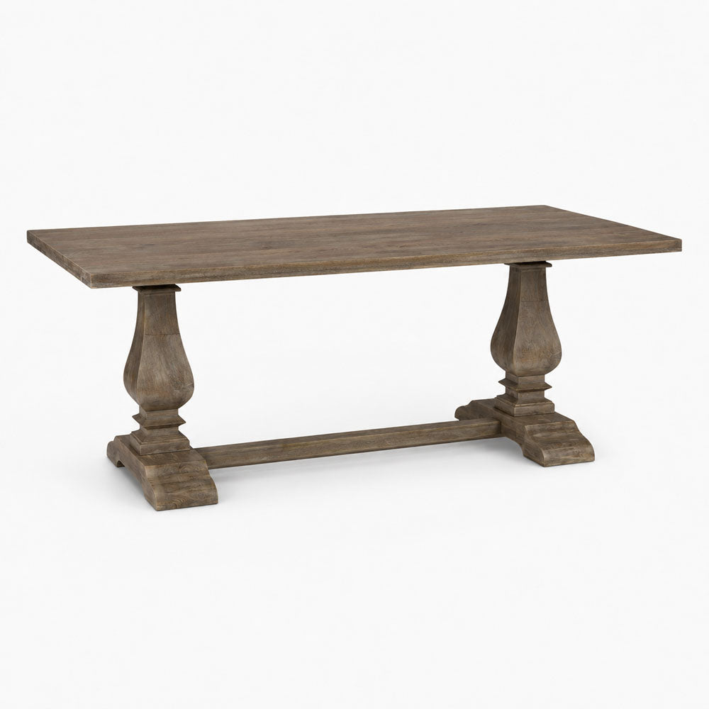 Alaric Mango Wood Dining Table | Walnut