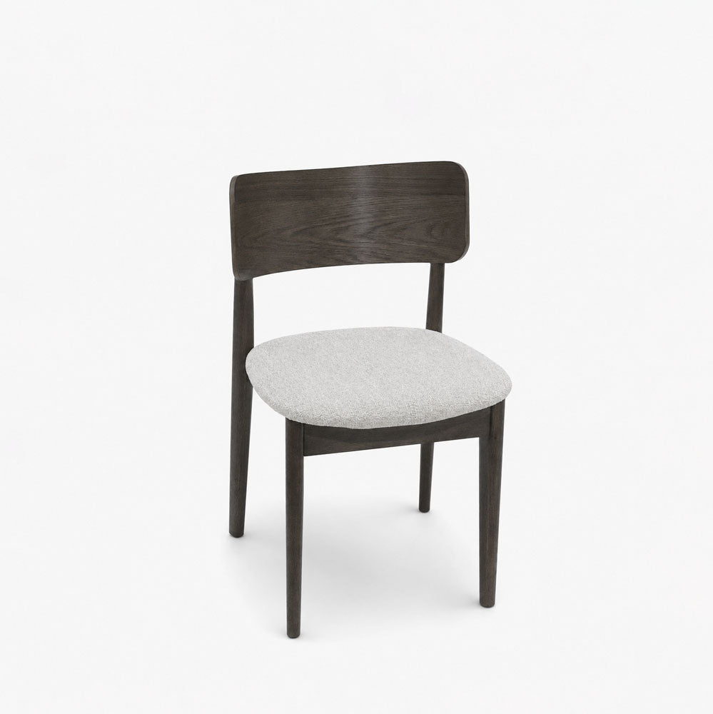 Naomi Polyester Dining Chair | Walnut