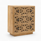 Nyla Mango Wood Drawer Chest | Natural