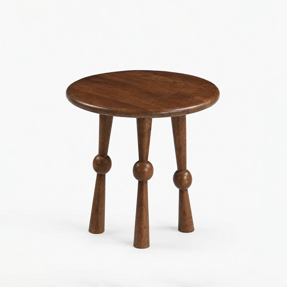 Bradley Mango Wood Side Table | Brown