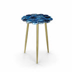 Dante Agate Side Table | Blue
