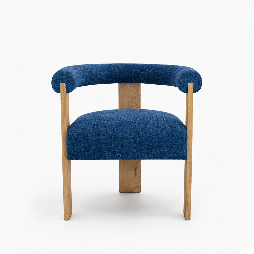 Harper Polyester Dining Chair | Blue