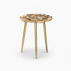 Dante Agate Side Table | Beige
