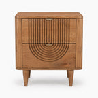 Aviso Mango Wood Bedside Table | Honey