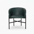 Weston Polyester Dining Chair | Dark Green