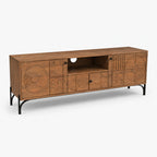 Stellan Mango Wood Media Unit | Honey