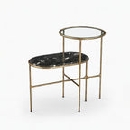 Thiago Marble Side Table | Black