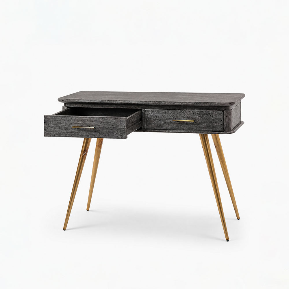 Casey Mango Wood Console Table | Grey