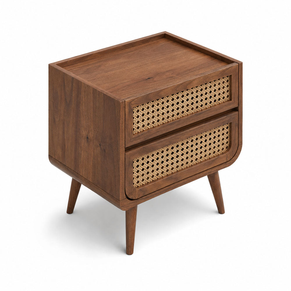 Jace Mango Wood Bedside Table | Brown