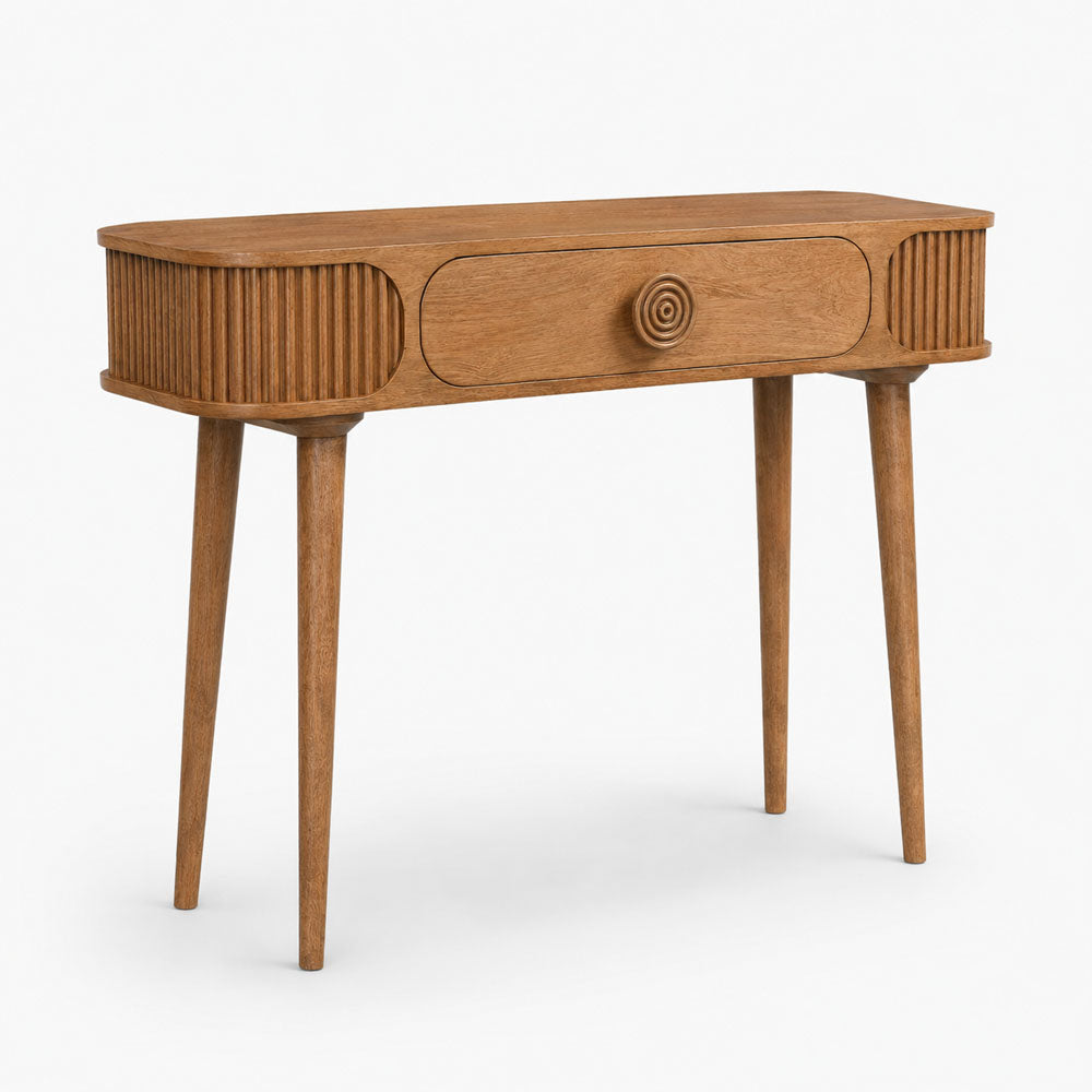 Sisal Mango Wood Console Table | Honey