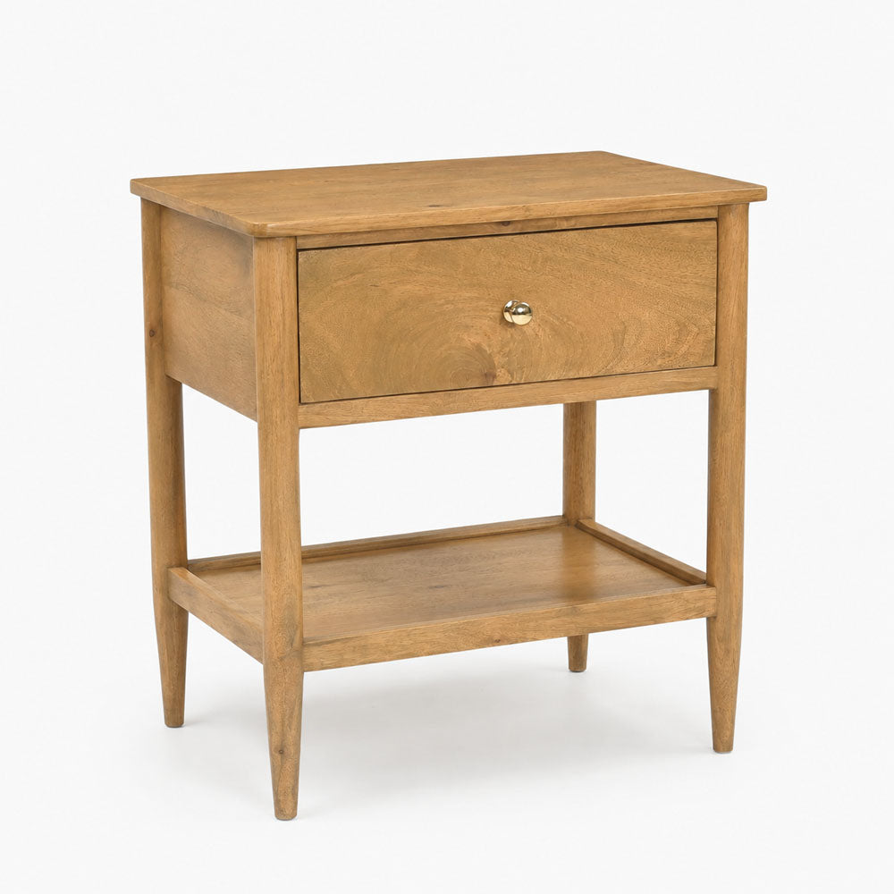 Diana Mango Wood Bedside Table | Natural