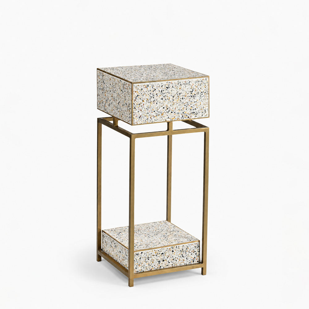 Ford Iron Side Table | Terrazzo