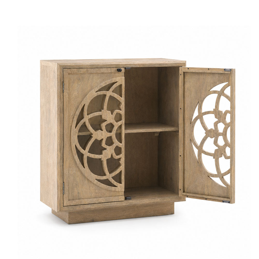 Serenity Mango Wood Cabinet | Natural