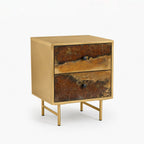 Stella Iron Bedside Table | Rust