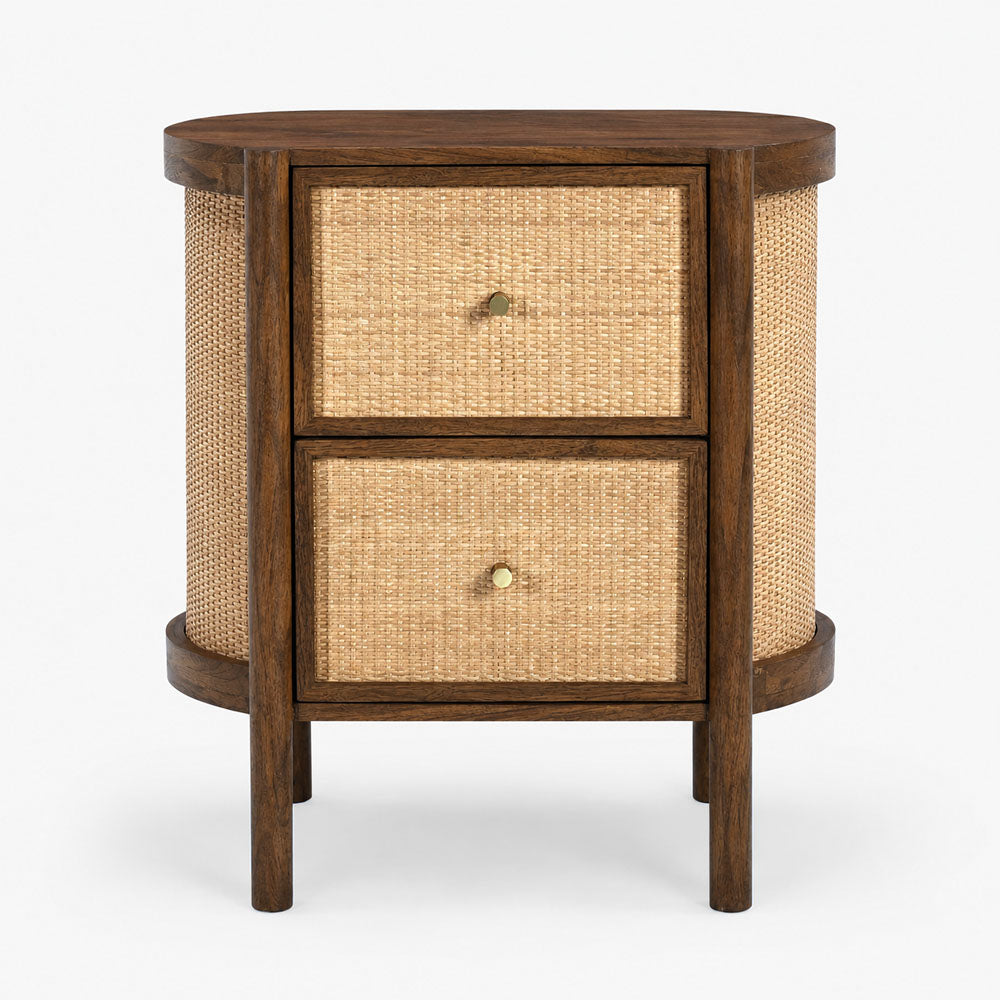 Bowen Mango Wood Bedside Table | Brown