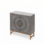 Onyx Bone Inlay Cabinet | Black