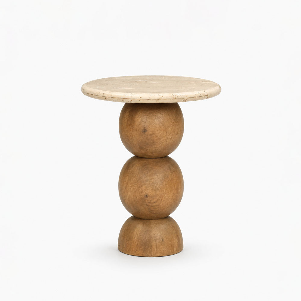 David Acacia Wood Side Table | Natural