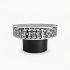 Serena Bone Inlay Coffee Table | Black