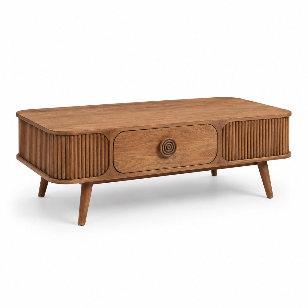Sisal Mango Wood Coffee Table | Honey