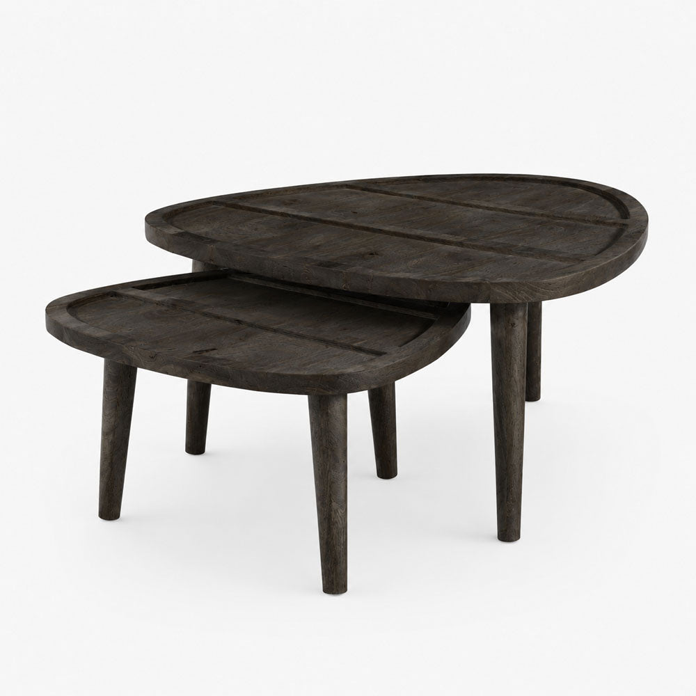 Milan Mango Wood Coffee Table | Walnut