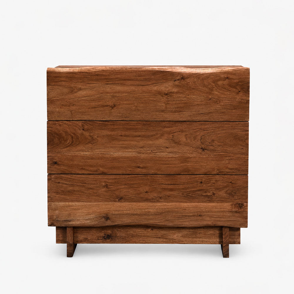 Cedar Acacia Wood Drawer Chest | Honey