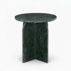Clark Marble Side Table | Forest Green