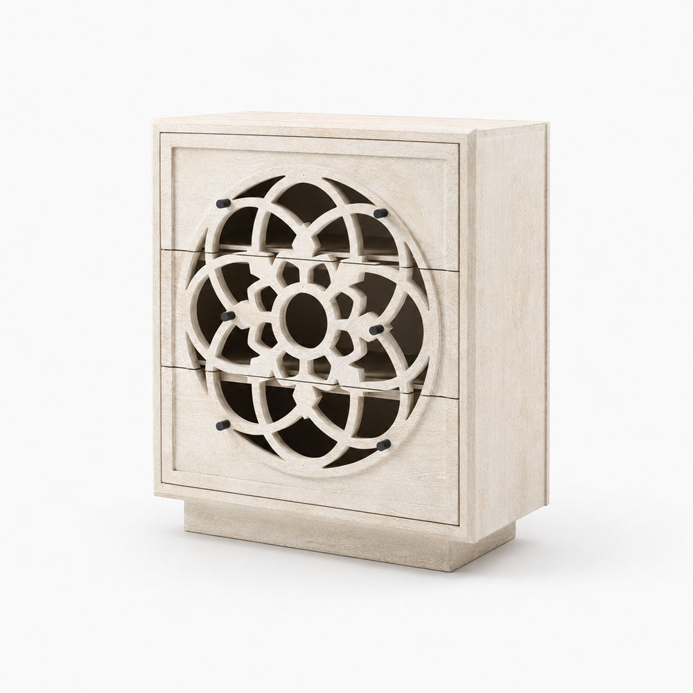 Serenity Mango Wood Drawer Chest | White