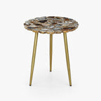 Dante Agate Side Table | Blue & Black