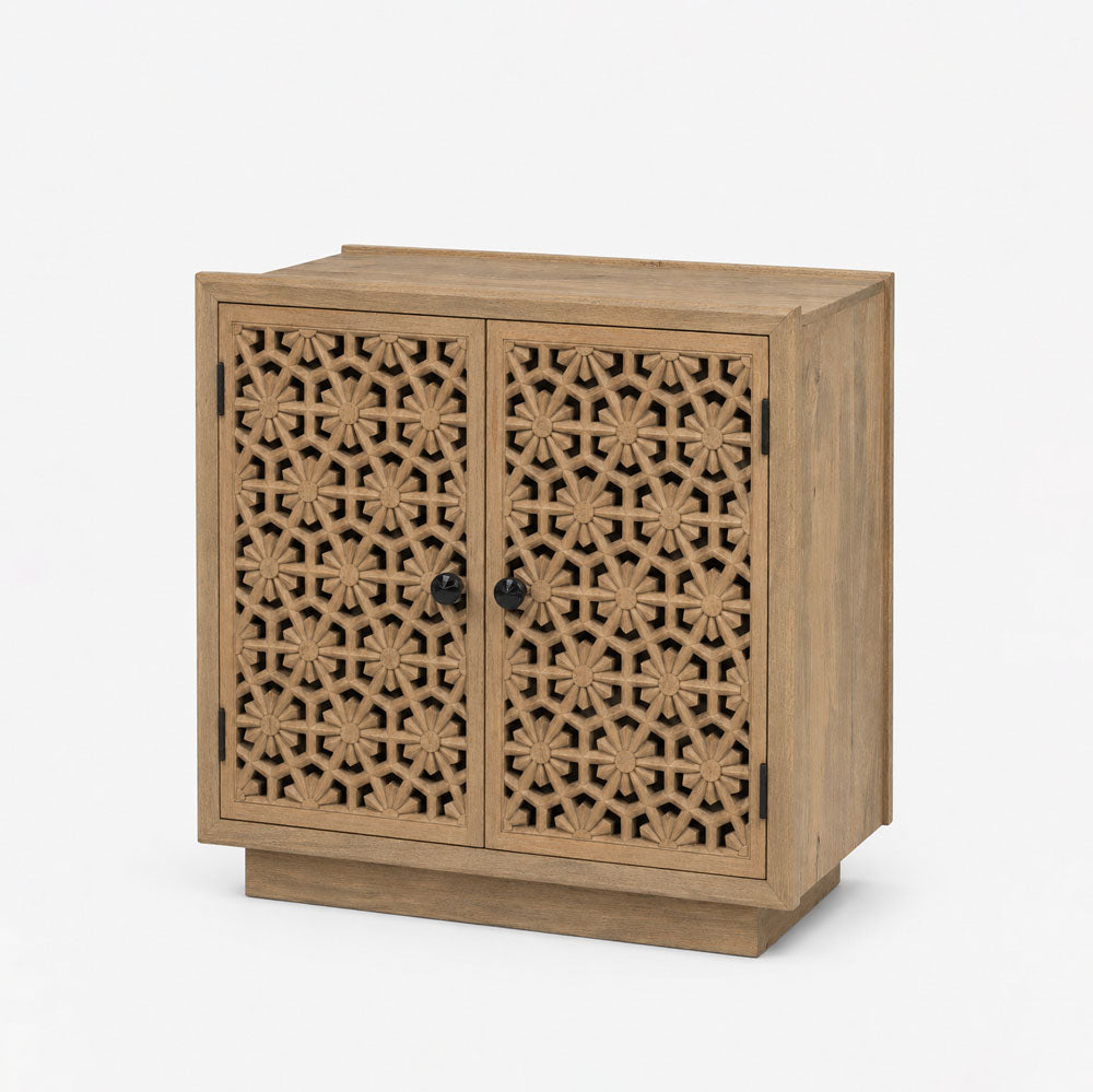 Nyla Mango Wood Cabinet | Natural
