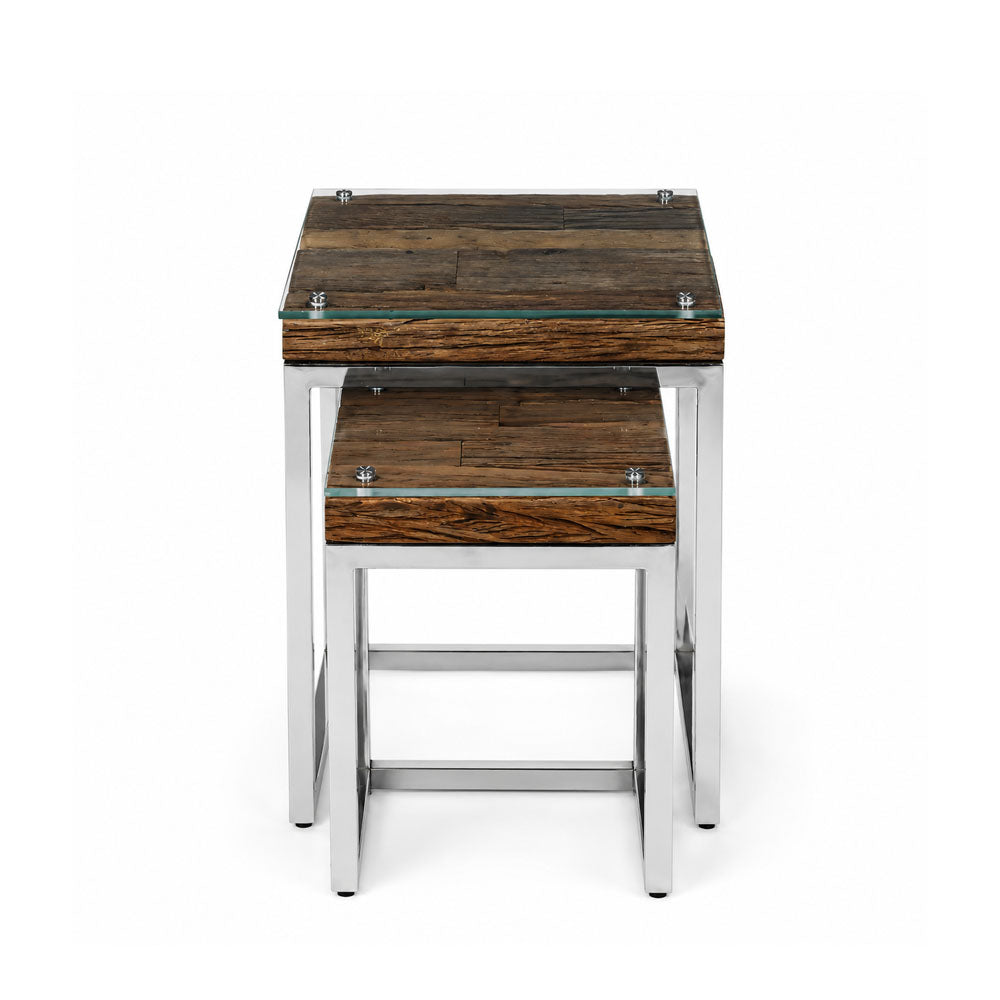 Suki Reclaimed Wood Side Table | Natural