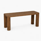Silver Mango Wood Bench | Brown
