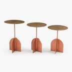 Atlas Iron Side Table | Set of 3 | Gold